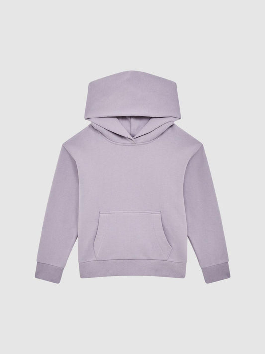 Reiss Sweats &amp; Hoodies | Alexander Oversized Cotton Jersey Hoodie Lilac - Children