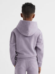 Reiss Sweats &amp; Hoodies | Alexander Oversized Cotton Jersey Hoodie Lilac - Children