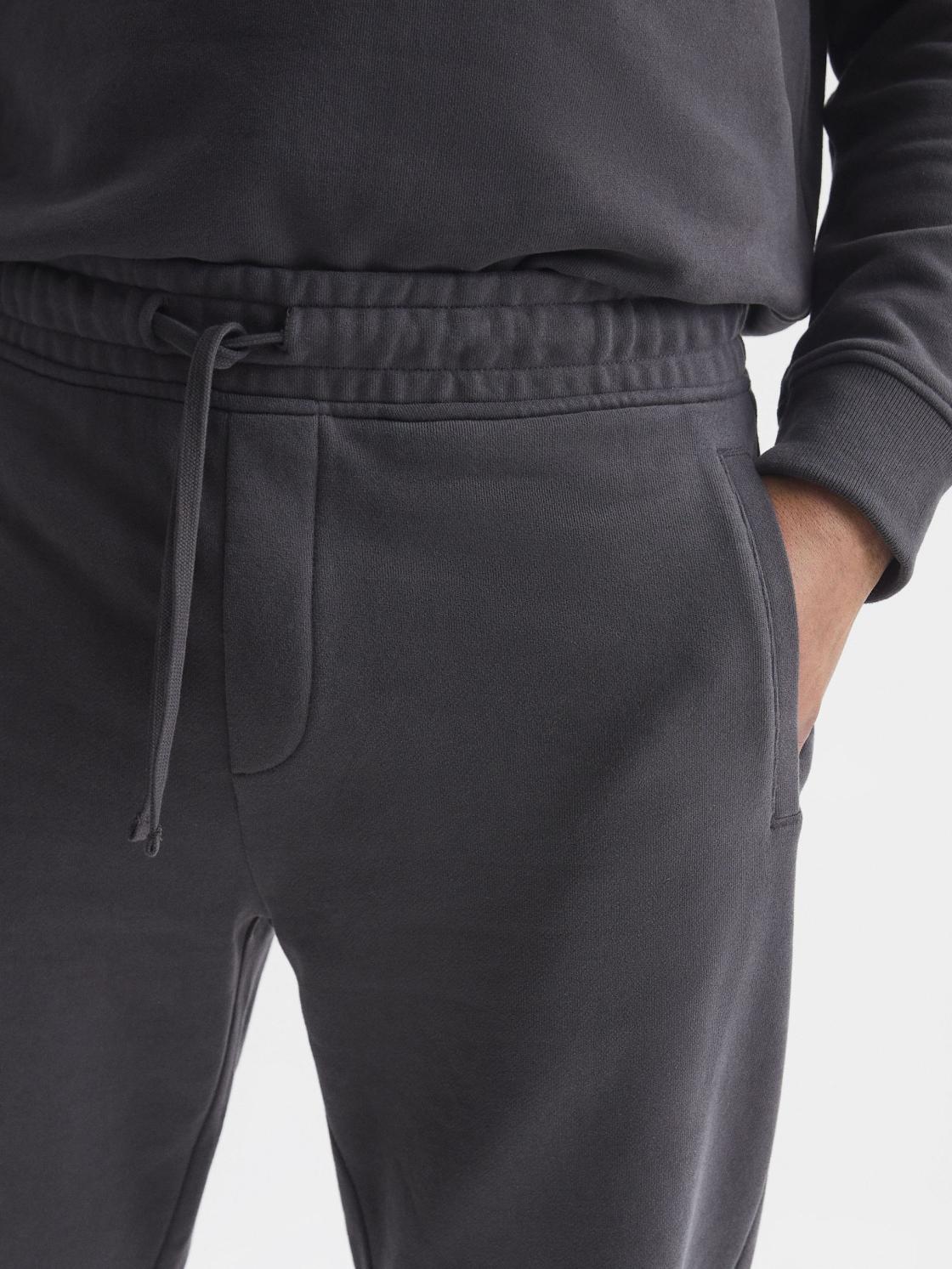 Reiss Sweats &amp; Hoodies | Ali Garment Dye Joggers Washed Black - Men