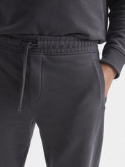 Reiss Sweats &amp; Hoodies | Ali Garment Dye Joggers Washed Black - Men