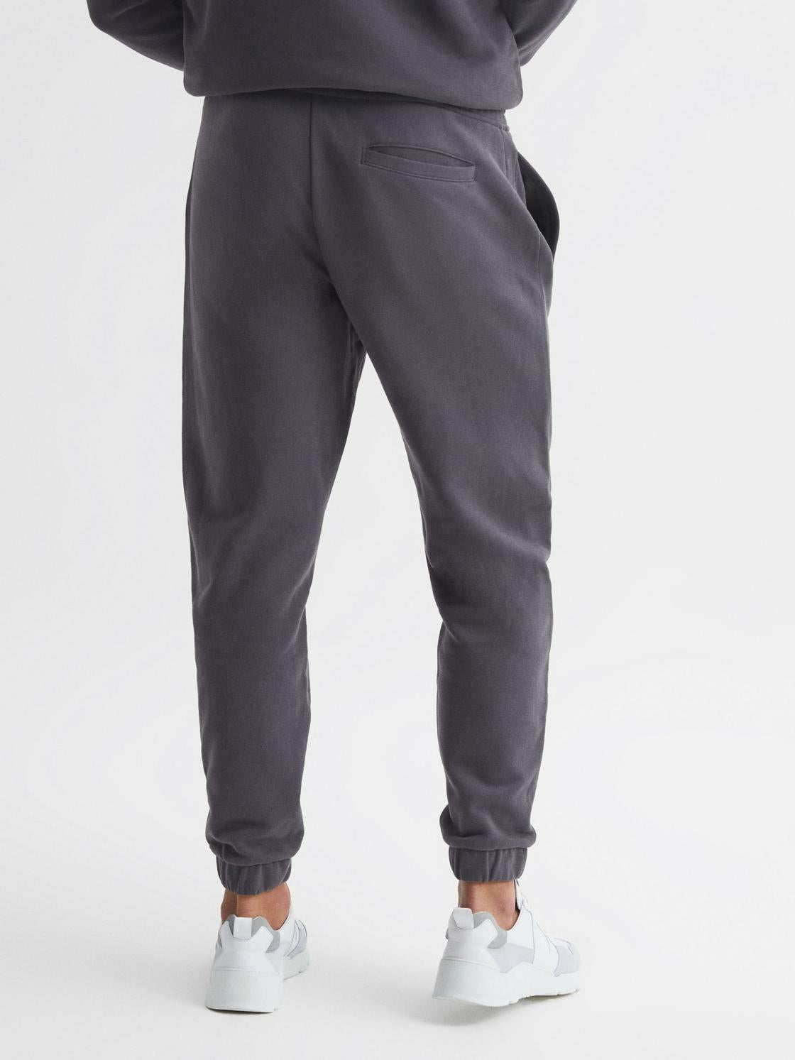 Reiss Sweats &amp; Hoodies | Ali Garment Dye Joggers Washed Black - Men