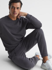 Reiss Sweats &amp; Hoodies | Ali Garment Dye Joggers Washed Black - Men