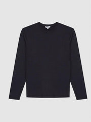 Reiss Sweats &amp; Hoodies | Armstrong Crew Neck Jersey Top Charcoal - Men