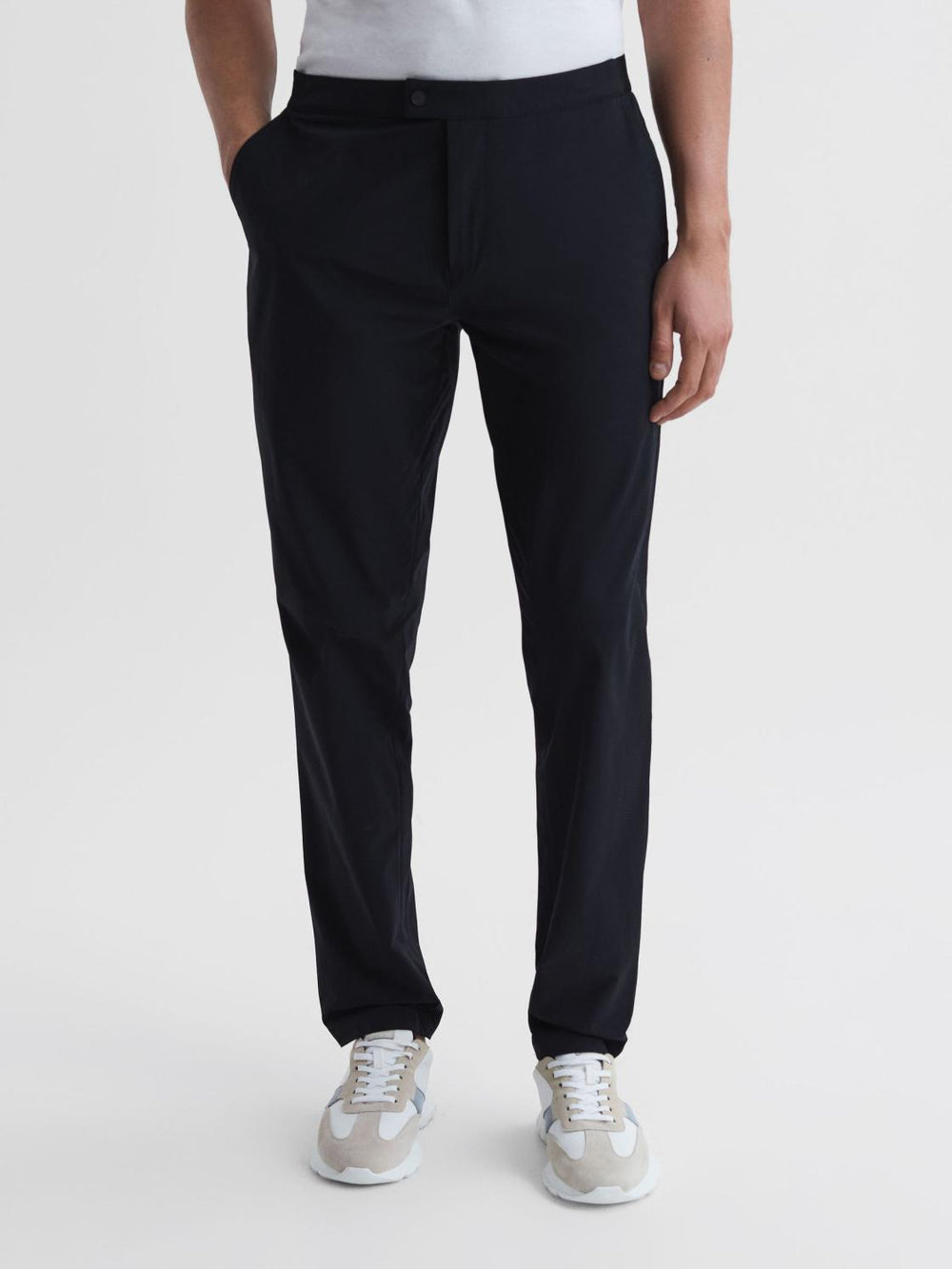 Reiss Sweats &amp; Hoodies | Berkley Elasticated Waistband Trousers Navy - Men