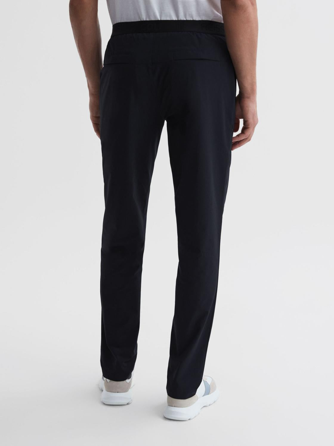 Reiss Sweats &amp; Hoodies | Berkley Elasticated Waistband Trousers Navy - Men