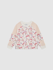 Reiss Sweats &amp; Hoodies | Billy Floral Printed Crew Neck Jumper Pink Print - Children