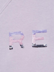Reiss Sweats &amp; Hoodies | Bryony Sequin Crew Neck Jumper Lilac - Children