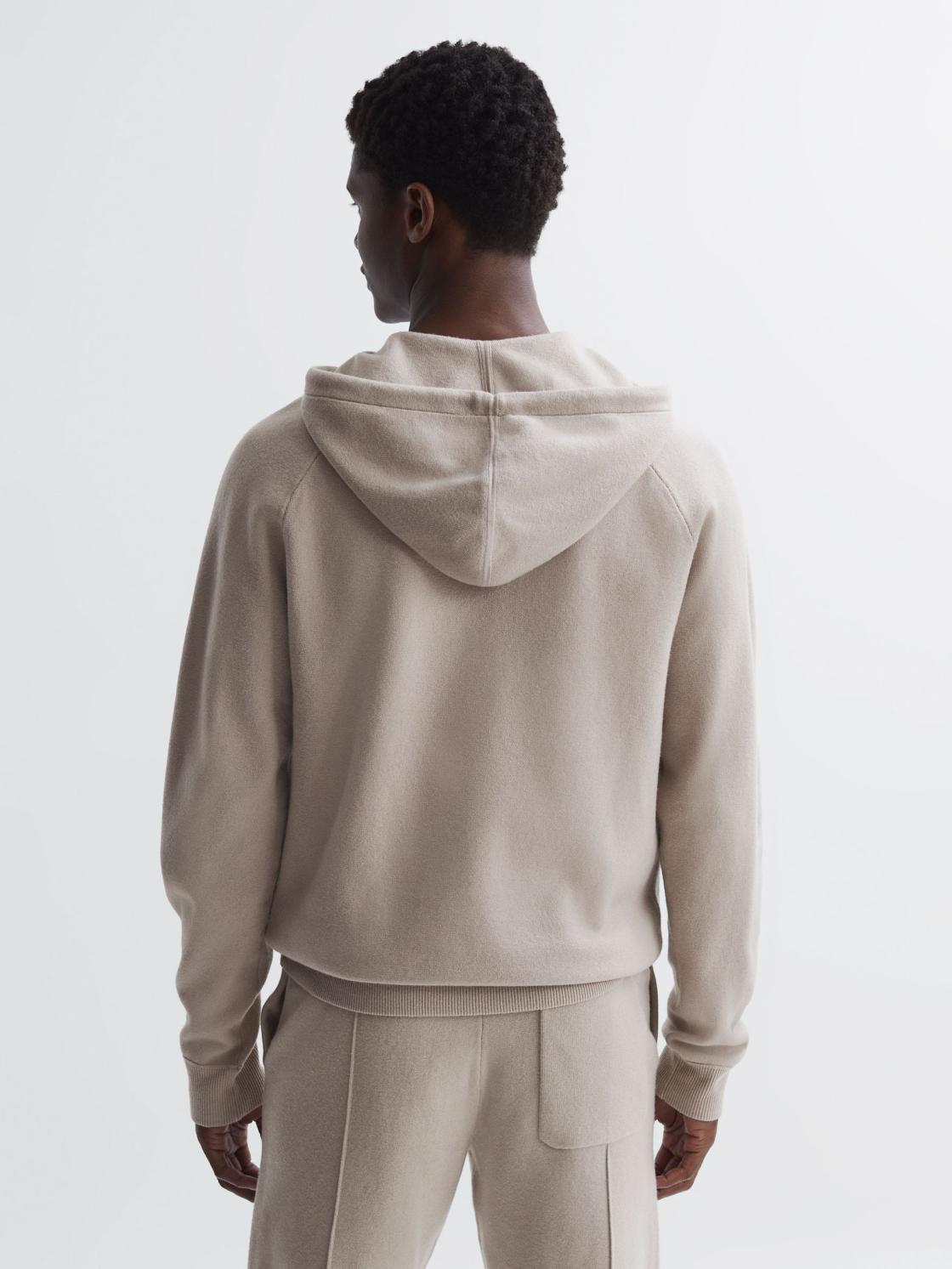 Reiss Sweats &amp; Hoodies | Donaldson Paige Drawstring Hoodie Dried Stone - Men