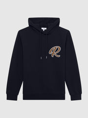 Reiss Sweats &amp; Hoodies | Fabien R Loungewear Hoodie Navy - Men