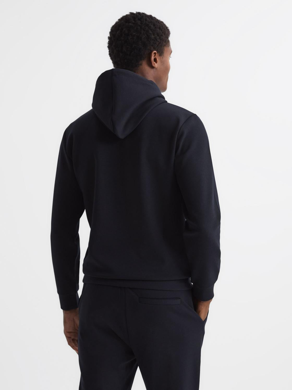 Reiss Sweats &amp; Hoodies | Fabien R Loungewear Hoodie Navy - Men