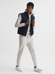 Reiss Sweats &amp; Hoodies | Fabien R Loungewear Hoodie Navy - Men