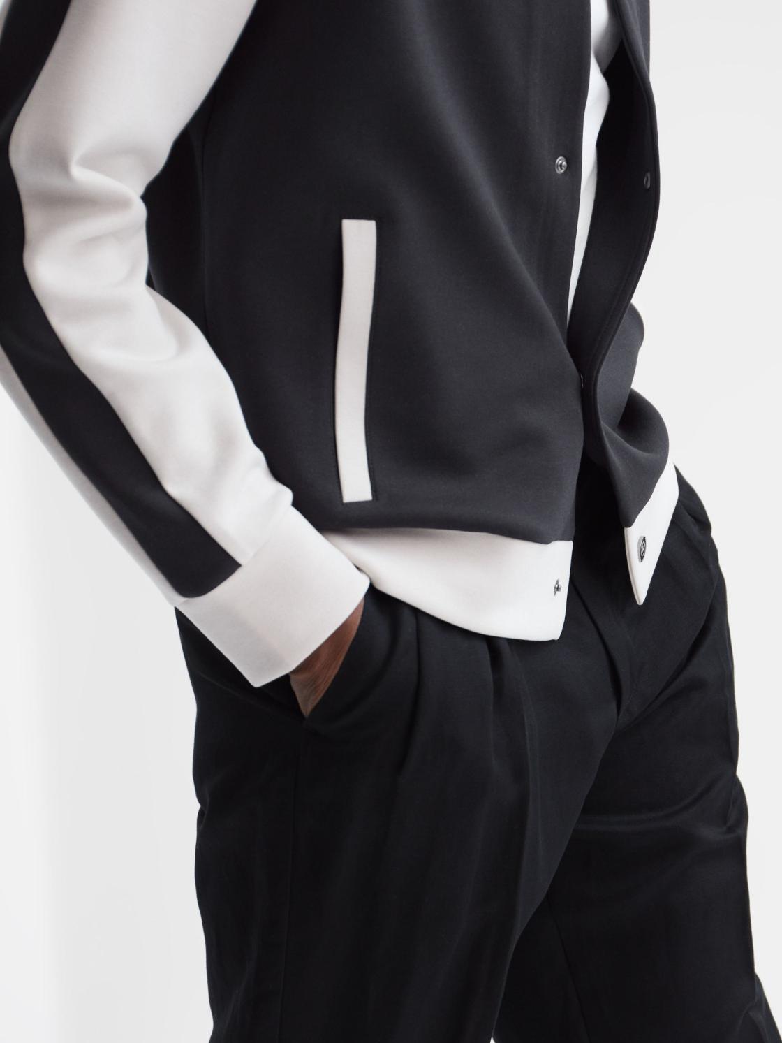 Reiss Sweats &amp; Hoodies | Giles Long Sleeve Interlock Bomber Jacket Light Khaki/ecru - Men