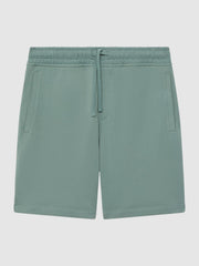 Reiss Sweats &amp; Hoodies | Henry Garment Dye Jersey Shorts Fern Green - Men