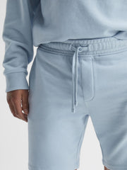 Reiss Sweats &amp; Hoodies | Henry Garment Dye Jersey Shorts Ice Blue - Men