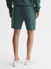 Reiss Sweats &amp; Hoodies | Henry Garment Dye Jersey Shorts Midnight Green - Men
