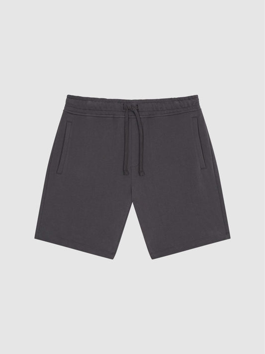 Reiss Sweats &amp; Hoodies | Henry Garment Dye Jersey Shorts Washed Black - Men