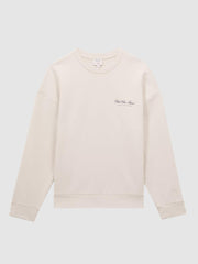 Reiss Sweats &amp; Hoodies | Hills Reiss | Ché Motif Cotton Sweatshirt Off White - Men