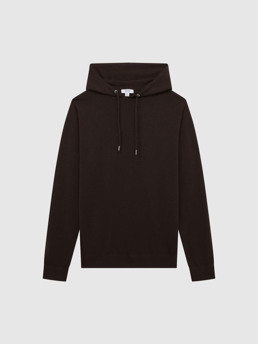 Reiss Sweats &amp; Hoodies | Holland Merino Wool Hoodie Bitter Chocolate - Men