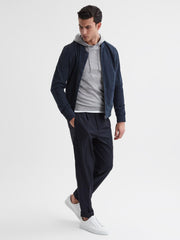 Reiss Sweats &amp; Hoodies | Holland Merino Wool Hoodie Soft Grey - Men