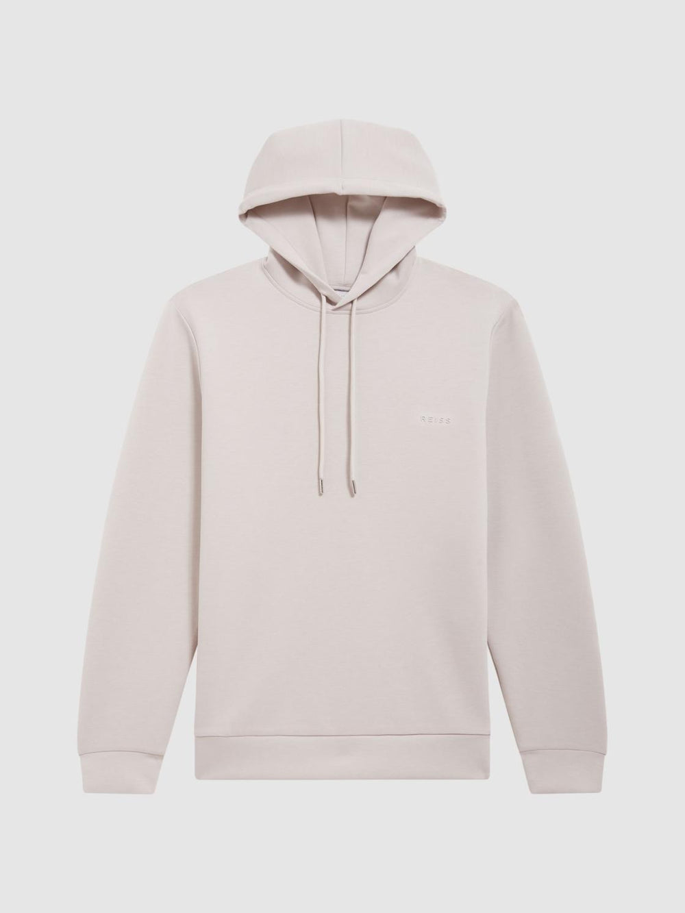 Reiss Sweats &amp; Hoodies | James Slim Fit Interlock Drawstring Hoodie Navy - Men