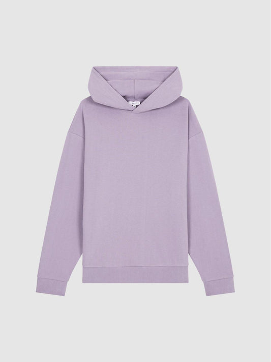 Reiss Sweats &amp; Hoodies | Kace Garment Dye Hoodie Lilac - Men