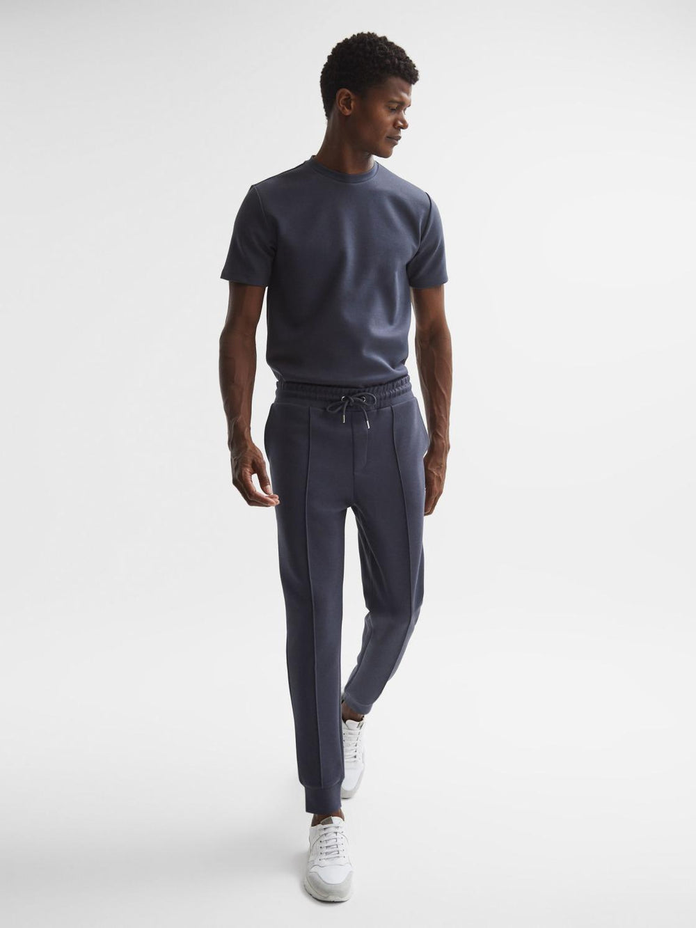Reiss Sweats &amp; Hoodies | Premier Neoprene Loungewear Joggers Airforce Blue - Men