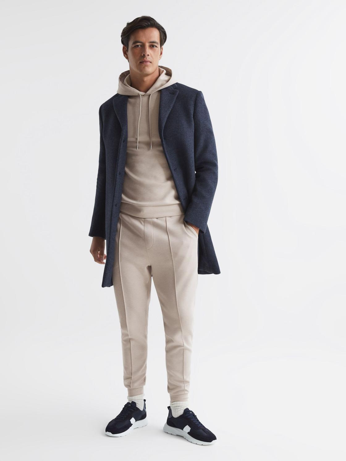 Reiss Sweats &amp; Hoodies | Premier Neoprene Loungewear Joggers Airforce Blue - Men