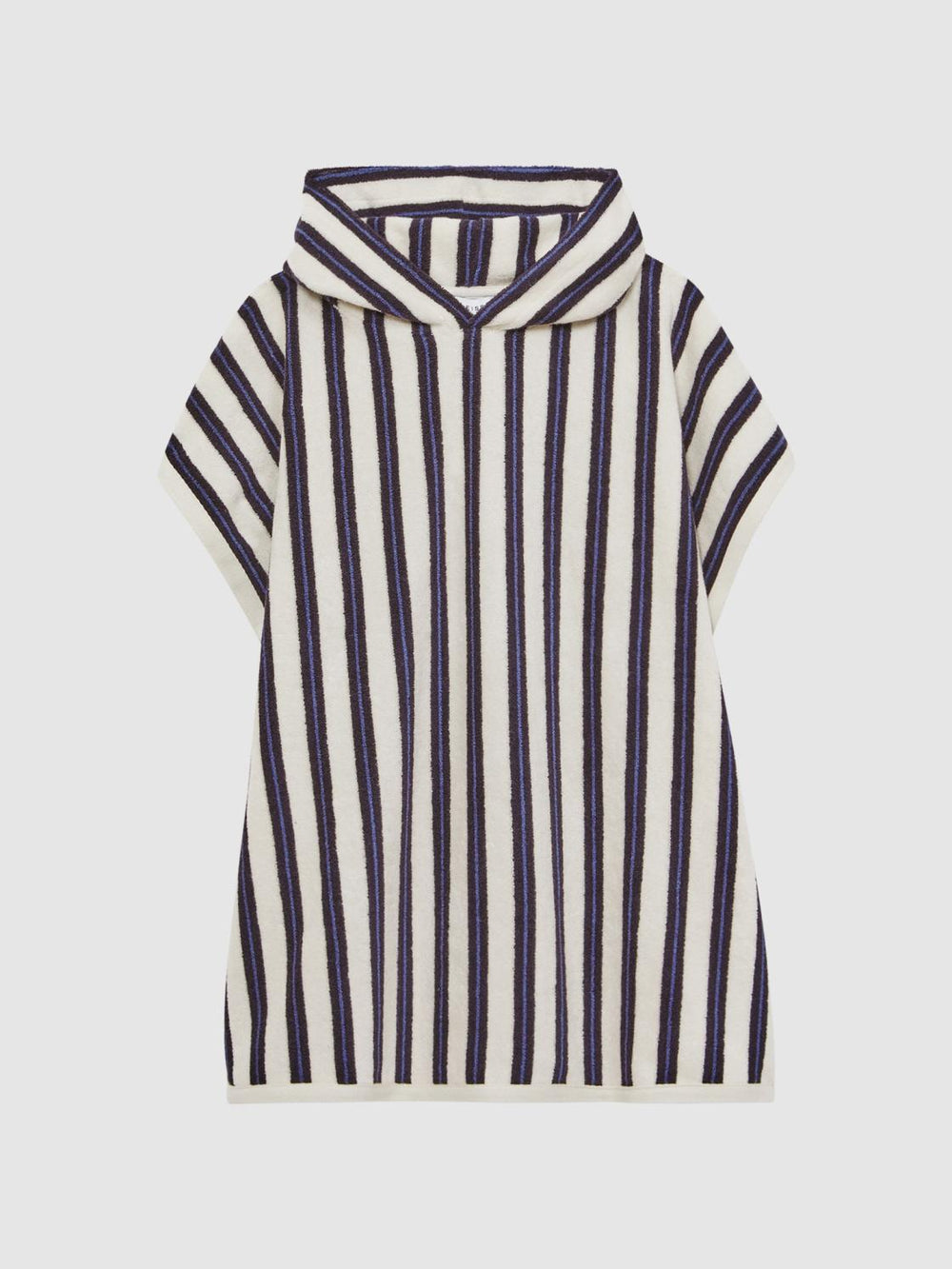 Reiss Sweats &amp; Hoodies | Ray Hooded Sleeveless Poncho Towel Blue Stripe - Children