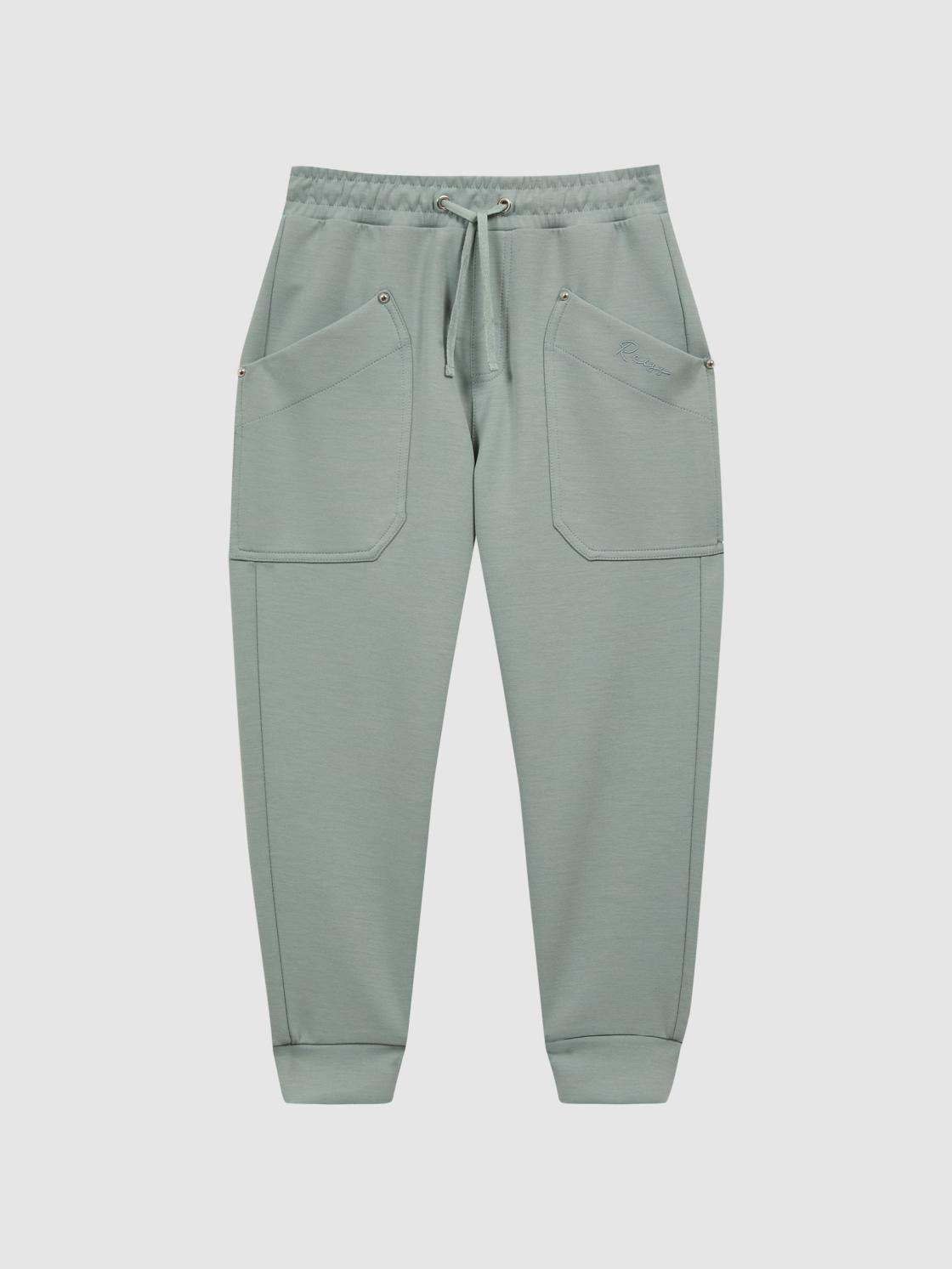 Reiss Sweats &amp; Hoodies | Tila Jersey Drawstring Joggers Sage - Children