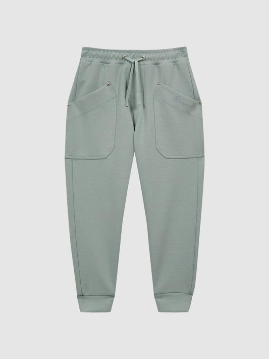 Reiss Sweats &amp; Hoodies | Tila Jersey Drawstring Joggers Sage - Children