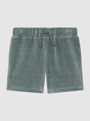 Reiss Sweats &amp; Hoodies | Tortuga Ribbed Chenille Drawstring Shorts Sage - Children