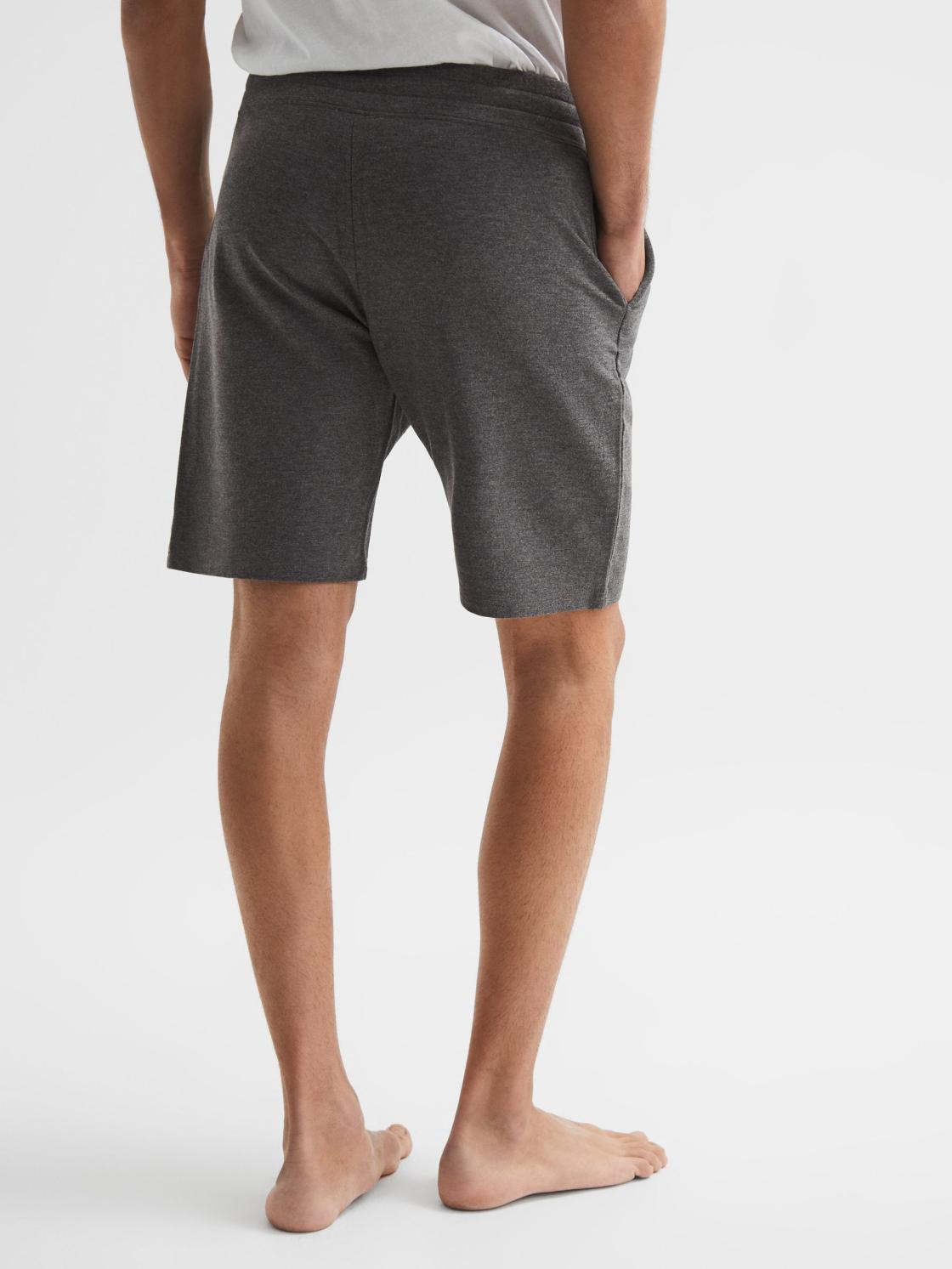 Reiss Sweats &amp; Hoodies | Tyne Jersey Shorts Dark Grey - Men