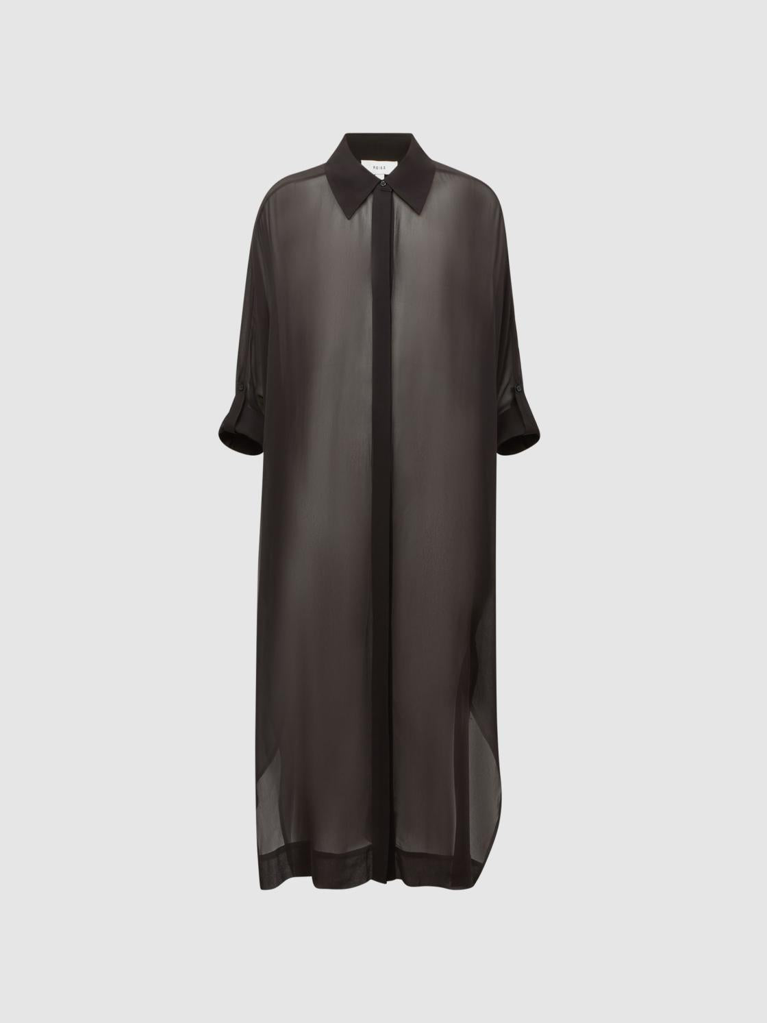 Reiss Swimwear | Ava Sheer Kaftan Black - Women
