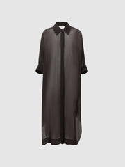 Reiss Swimwear | Ava Sheer Kaftan Black - Women