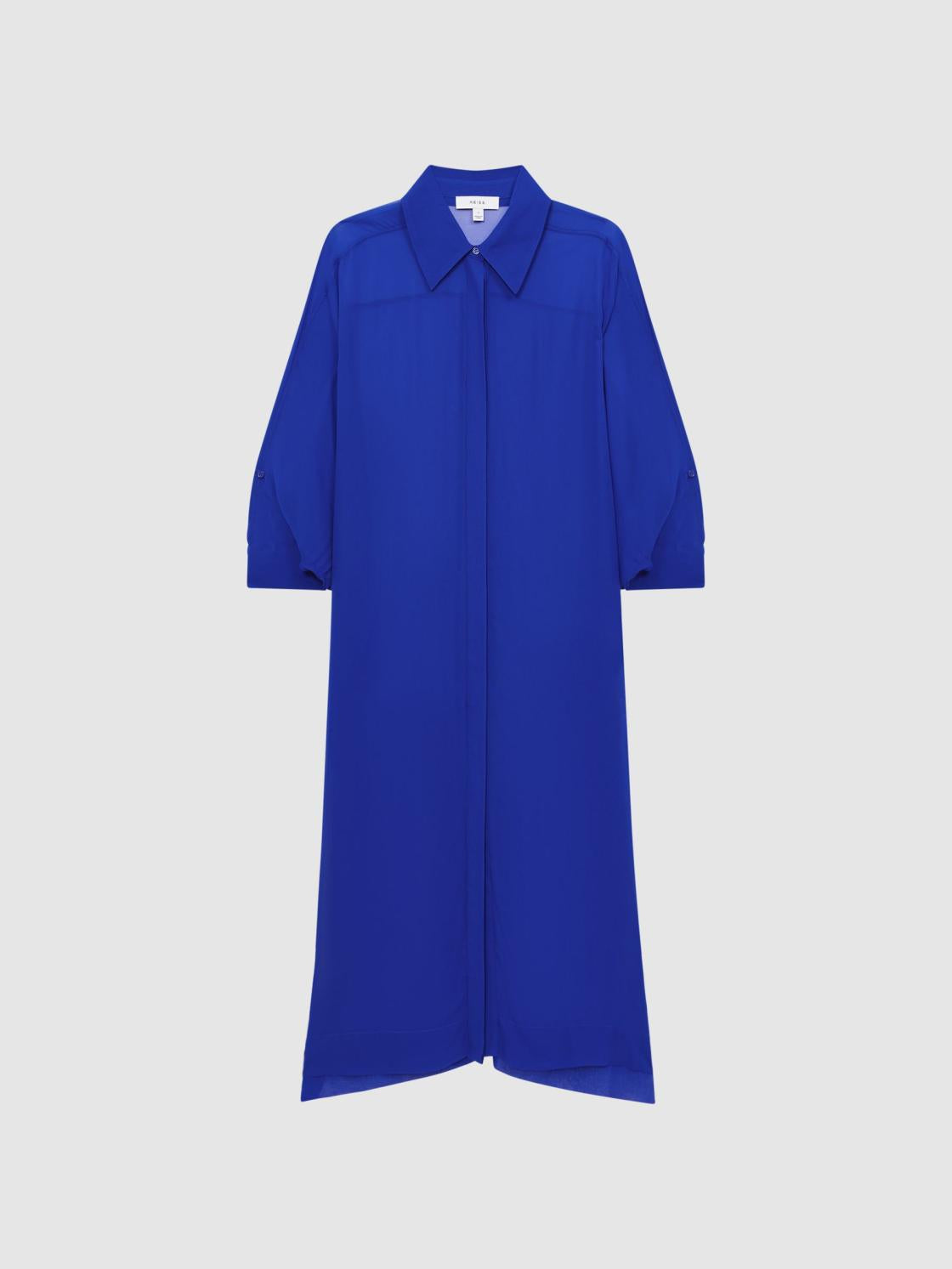 Reiss Swimwear | Ava Sheer Kaftan Cobalt Blue - Women
