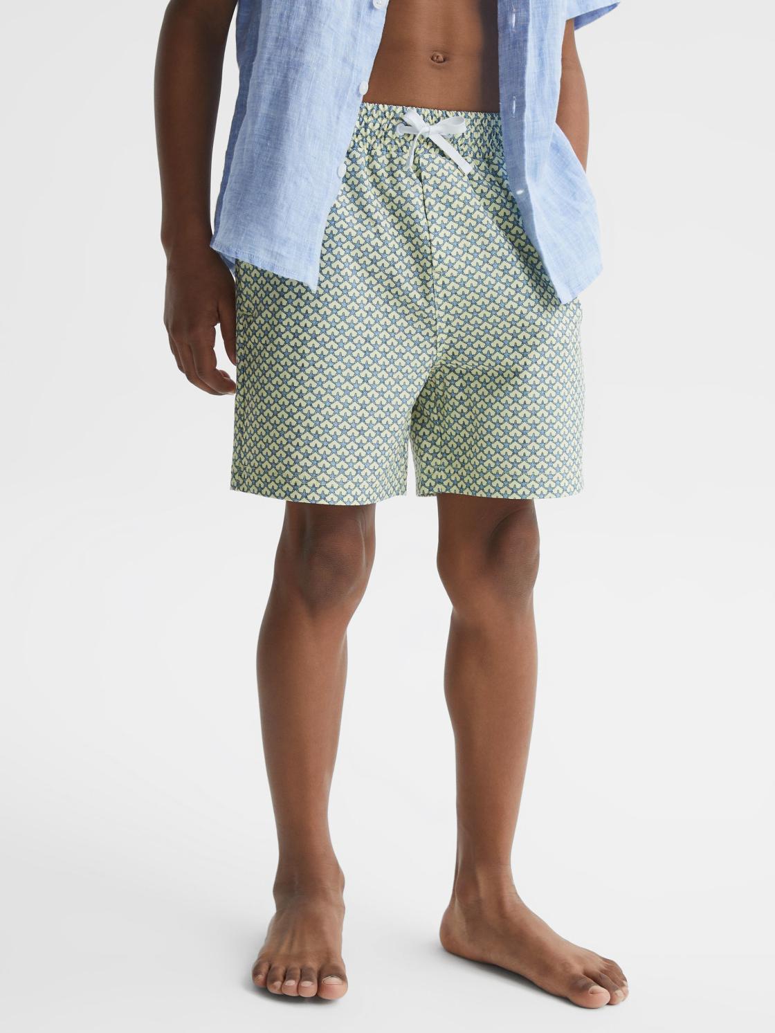 Reiss Swimwear | Bay Starfish Print Swim Shorts Yellow - Children