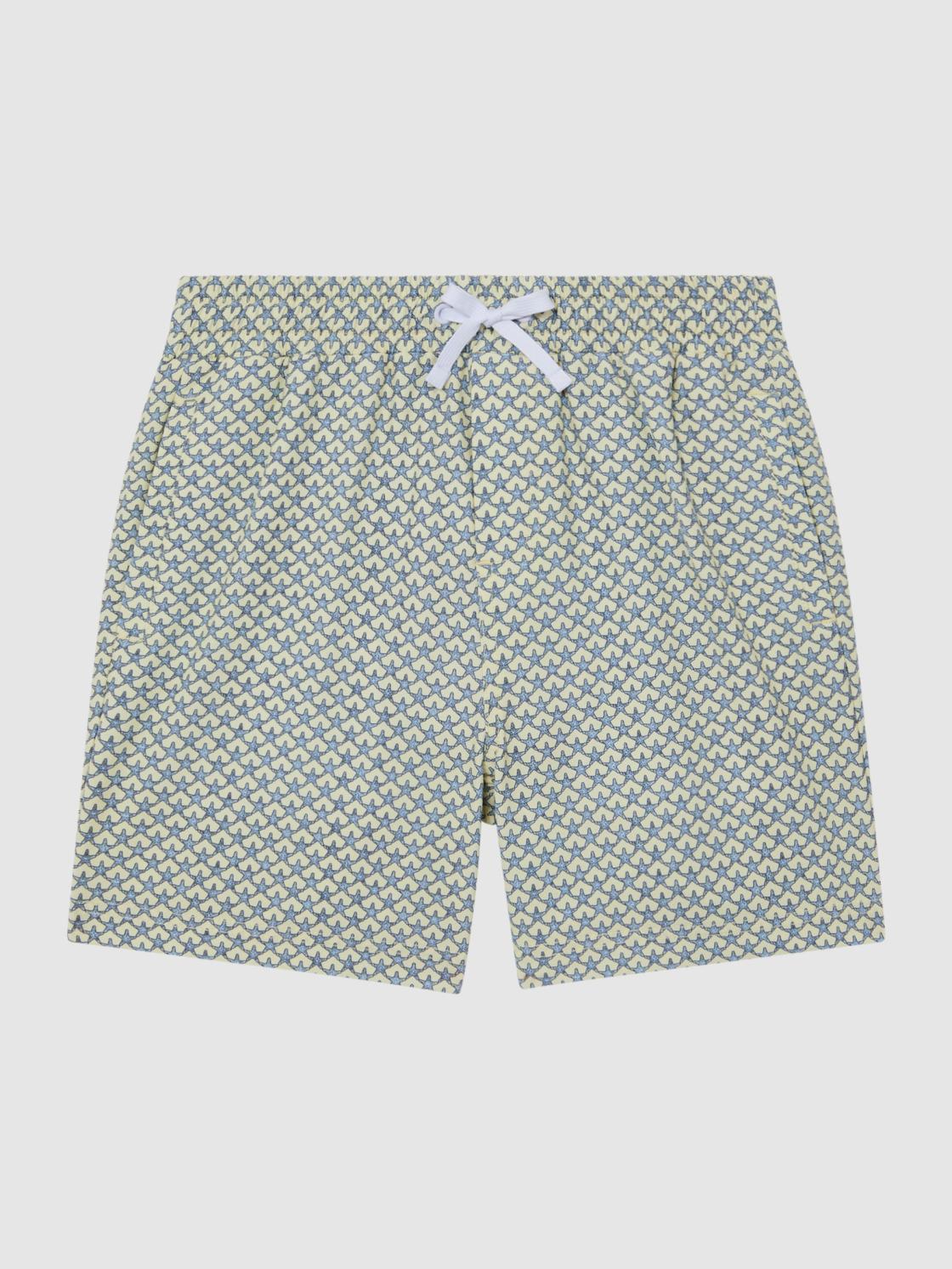Reiss Swimwear | Bay Starfish Print Swim Shorts Yellow - Children