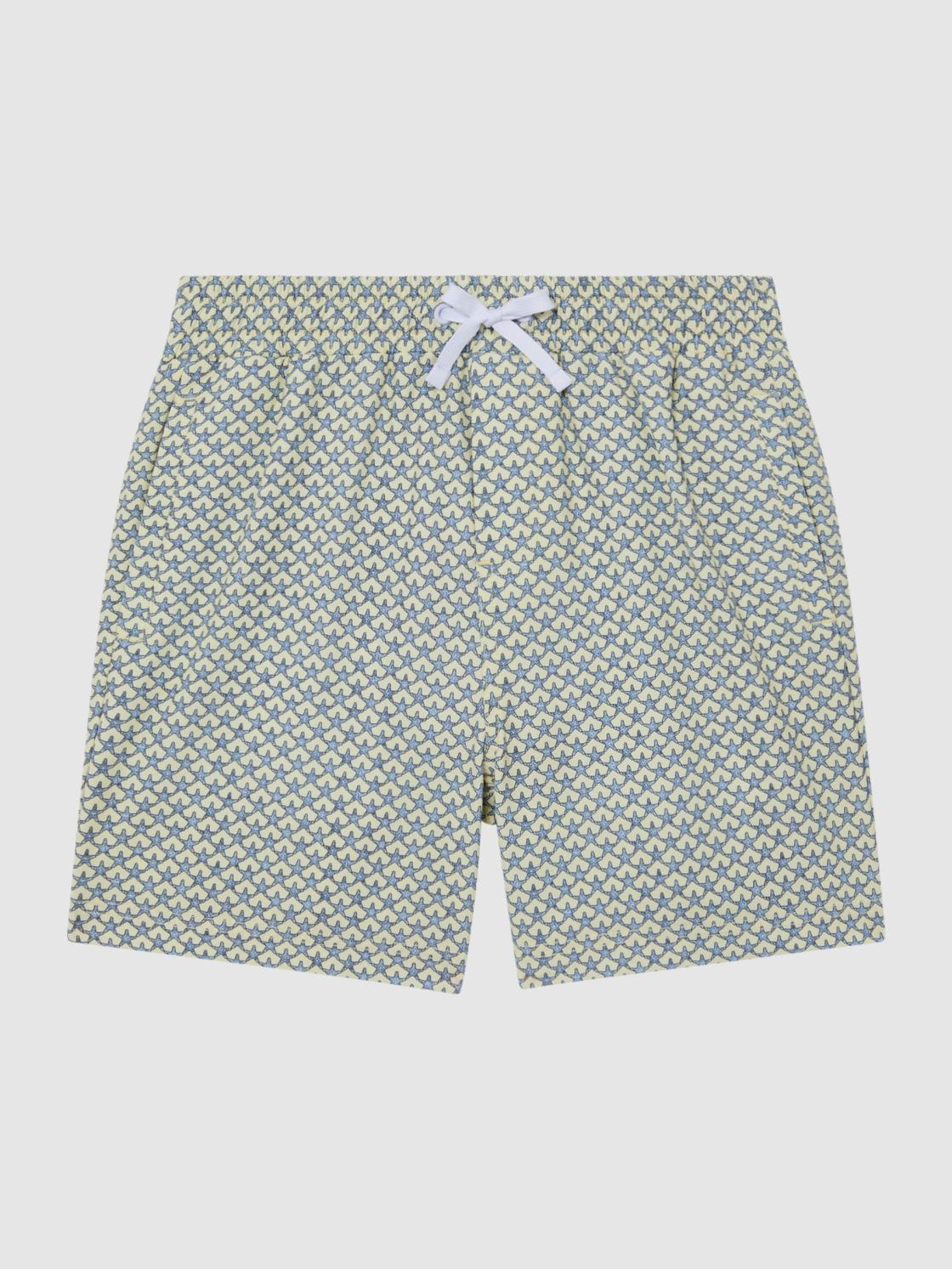 Reiss Swimwear | Bay Starfish Print Swim Shorts Yellow - Children