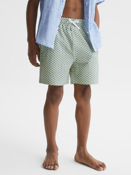 Reiss Swimwear | Bay Starfish Print Swim Shorts Yellow - Children