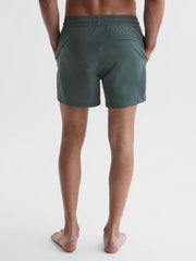 Reiss Swimwear | Beach Plain Drawstring Swim Shorts Dark Sage - Men