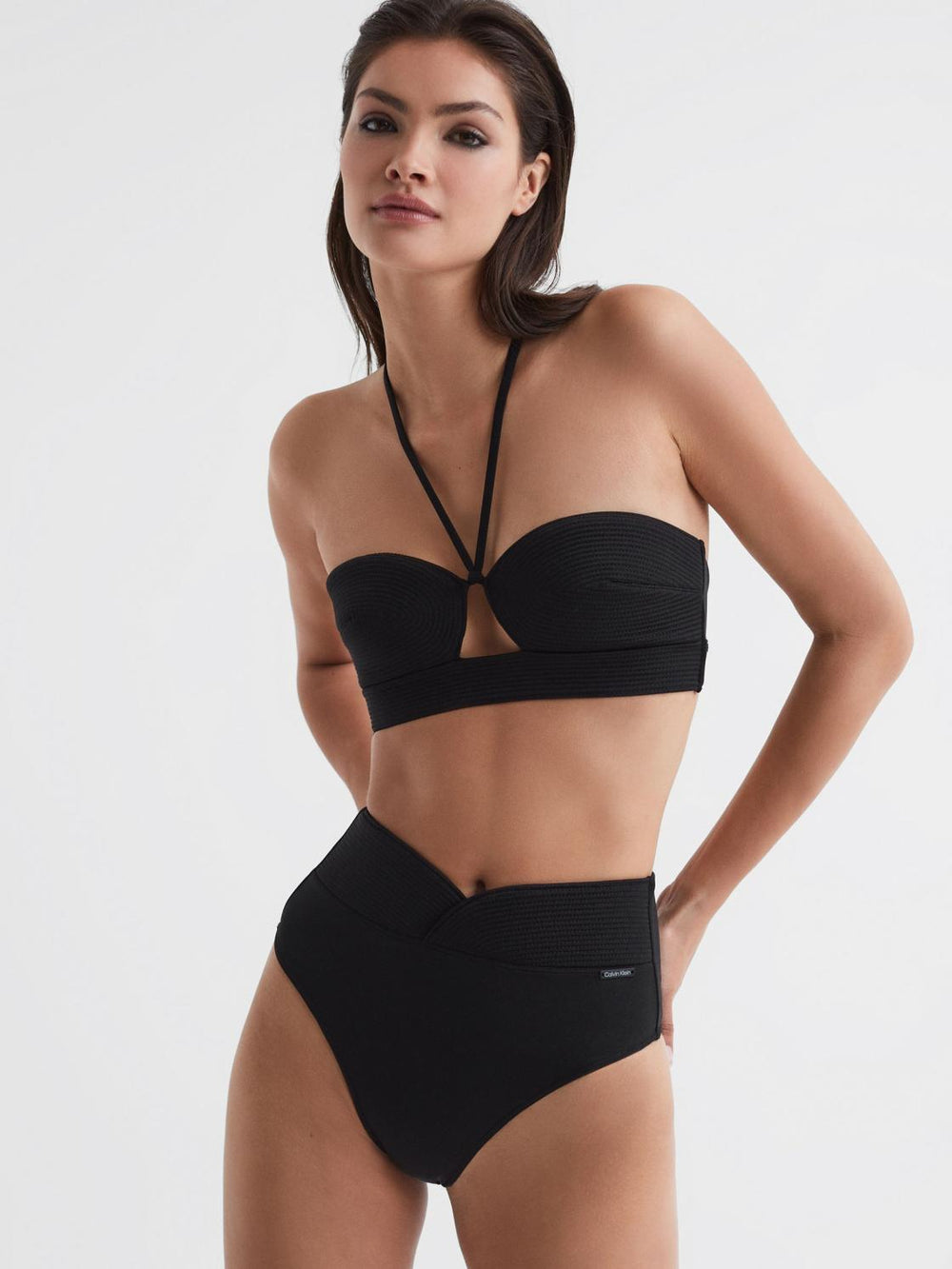 Reiss Swimwear | Calvin Klein Underwear Halterneck Bikini Top Black - Women
