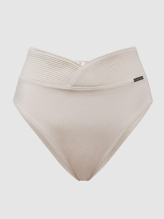 Reiss Swimwear | Calvin Klein Underwear High Rise Bikini Bottoms Pale Stone - Women