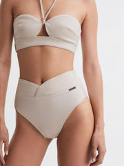 Reiss Swimwear | Calvin Klein Underwear High Rise Bikini Bottoms Pale Stone - Women