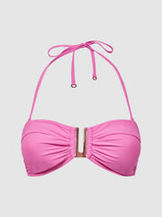 Reiss Swimwear | Carina Bandeau Bikini Top Pink - Women