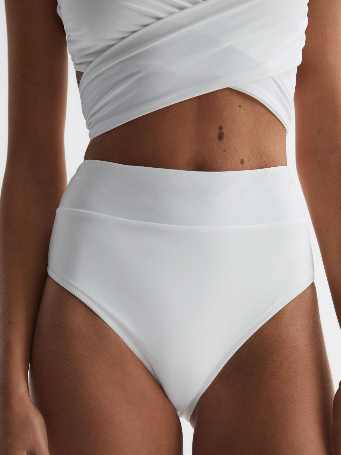 Reiss Swimwear | Cristina High Rise Bikini Bottoms Black - Women