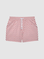 Reiss Swimwear | Florida Printed Drawstring Swim Shorts Rust - Men