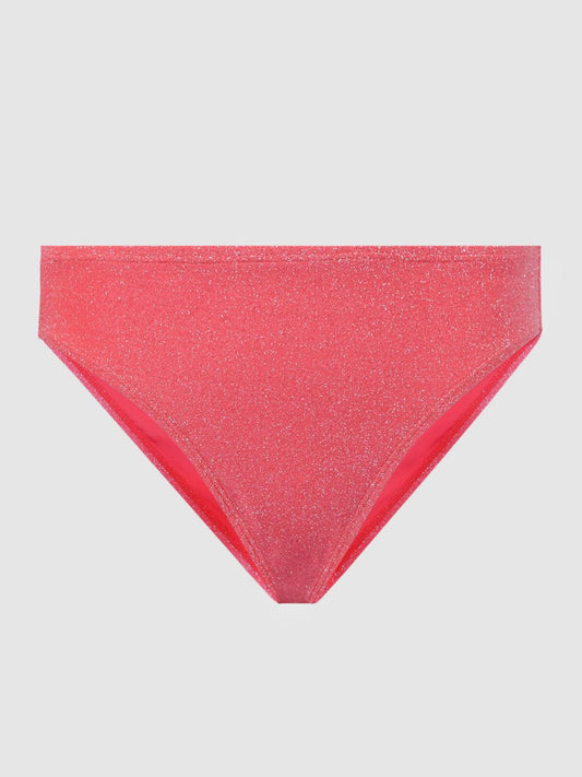 Reiss Swimwear | Good American Sparkle Bikini Bottoms Bright Coral - Women