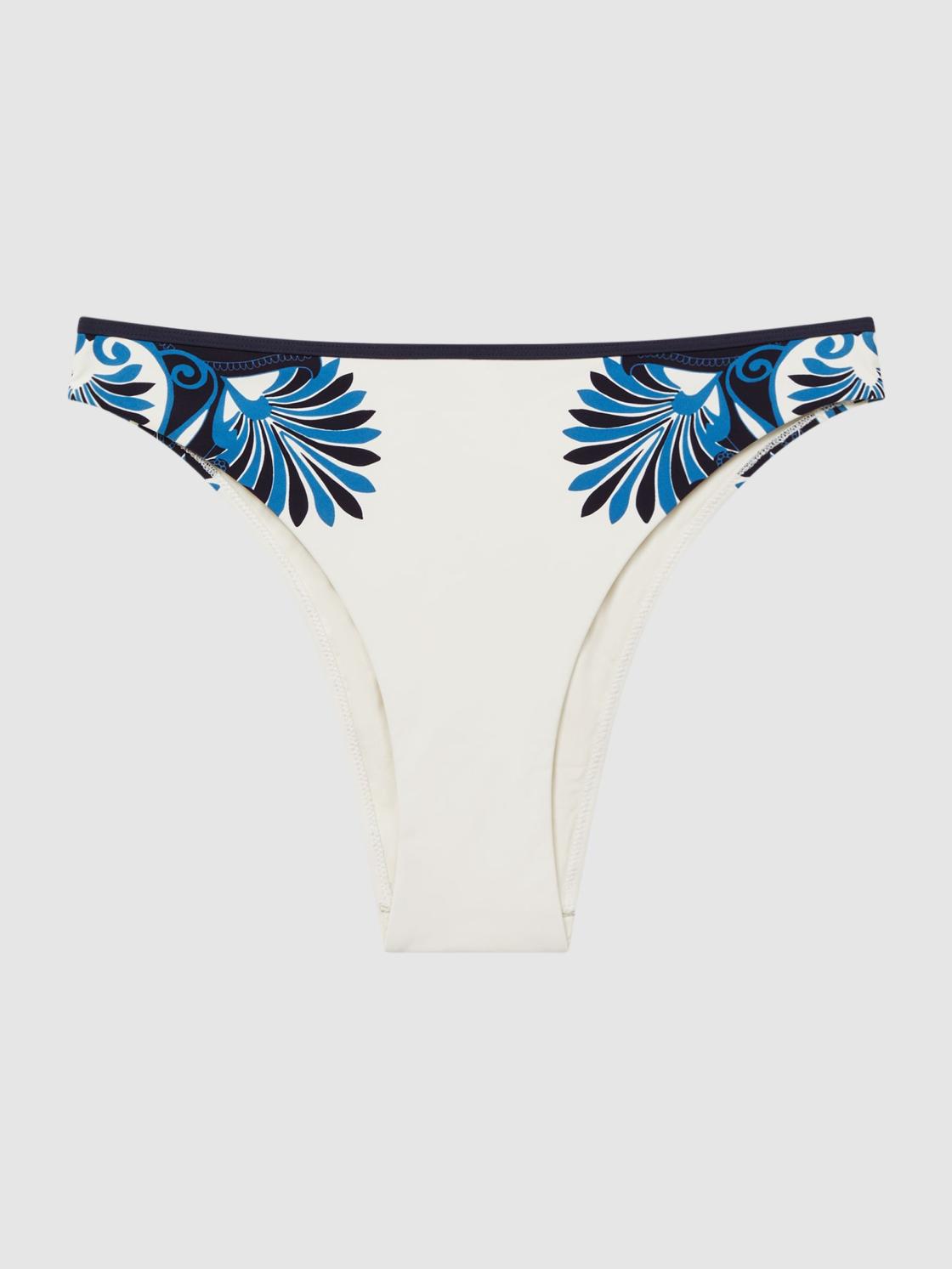 Reiss Swimwear | Lucille Printed Bikini Bottoms White Print - Women