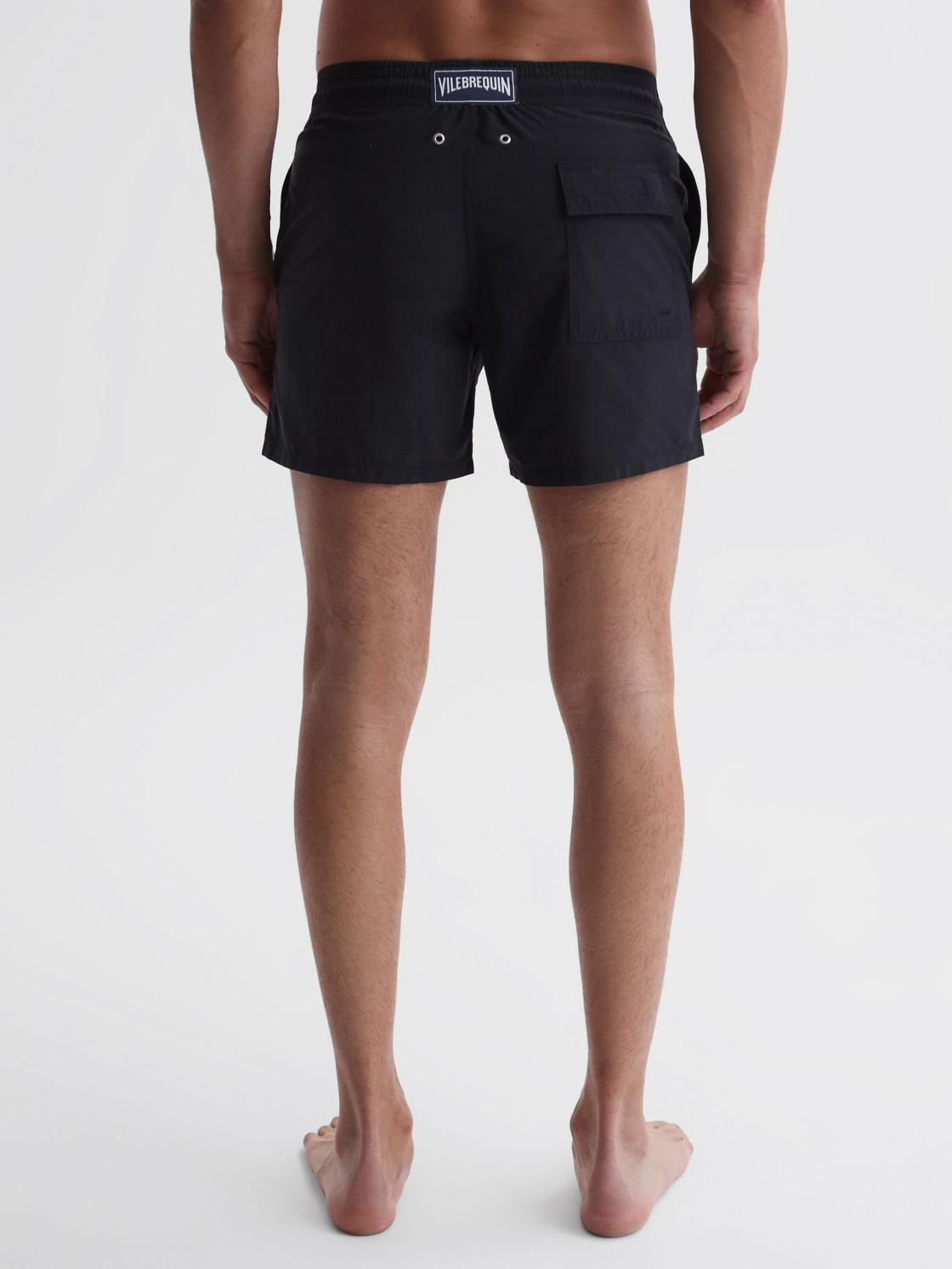 Reiss Swimwear | Moorea Vilebrequin Plain Swim Shorts Black - Men