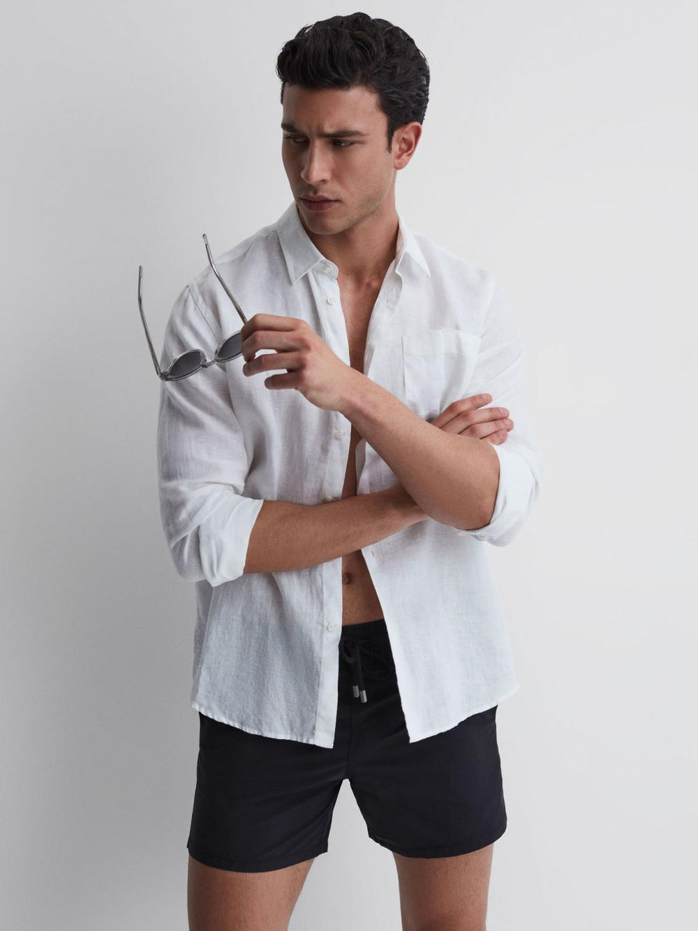 Reiss Swimwear | Moorea Vilebrequin Plain Swim Shorts Black - Men